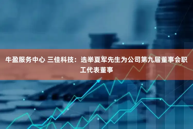 牛盈服务中心 三佳科技：选举夏军先生为公司第九届董事会职工代表董事